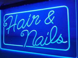 Kennedale Lighted Signs indoor hair salon led neon signage 300x225